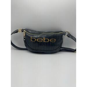 Bebe Josephine Croco Convertible Sling Belt Bag Fanny Pack Convertible Grey NWOT